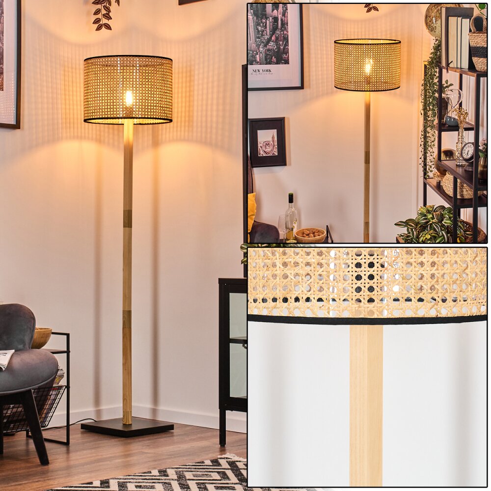 Ramila Golvlampa Naturfärger, Svart, 1-ljuskällor main product photo
