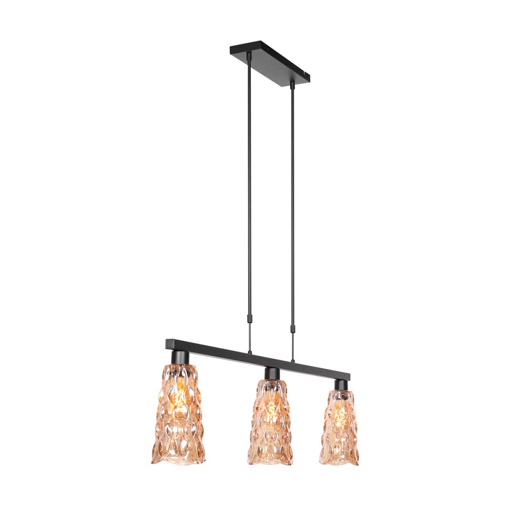 Steinhauer Vidrio Pendelbelysning Svart, 3-ljuskällor main product photo