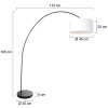 Steinhauer Solva Golvlampa Vit, 1-ljuskällor