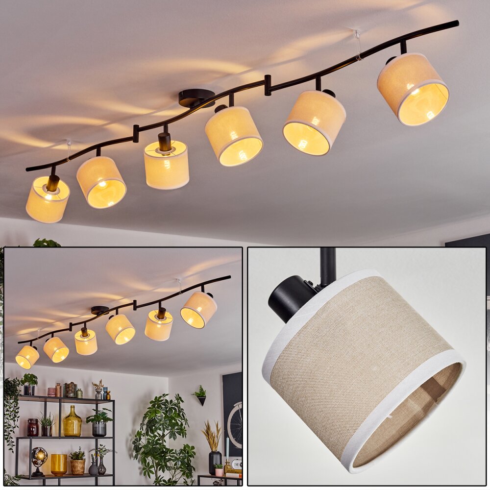 Bassagoda Taklampa Beige, Vit, 6-ljuskällor main product photo