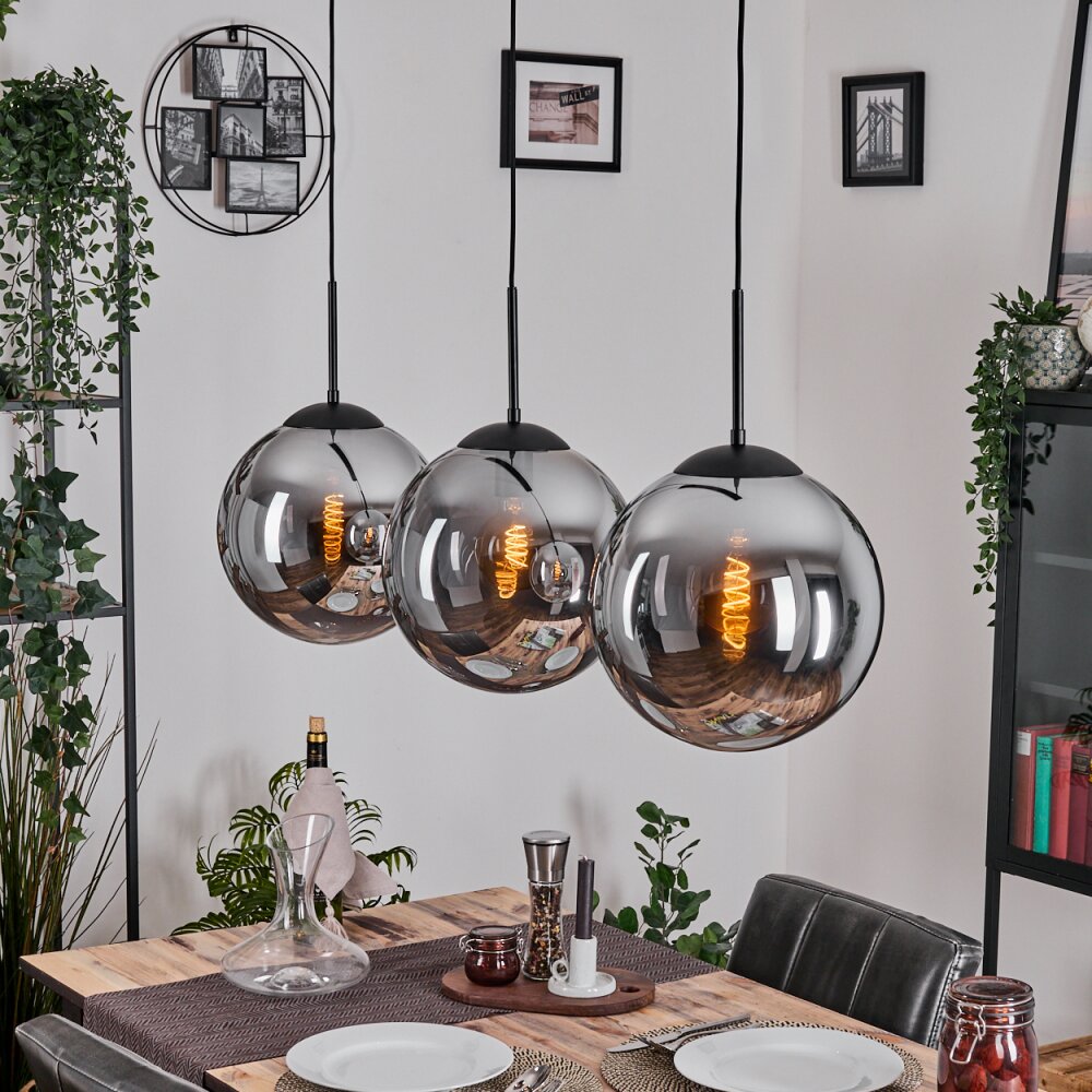 Gastor Pendellampa, kullampa, Pendelbelysning Rökfärger, 3-ljuskällor main product photo