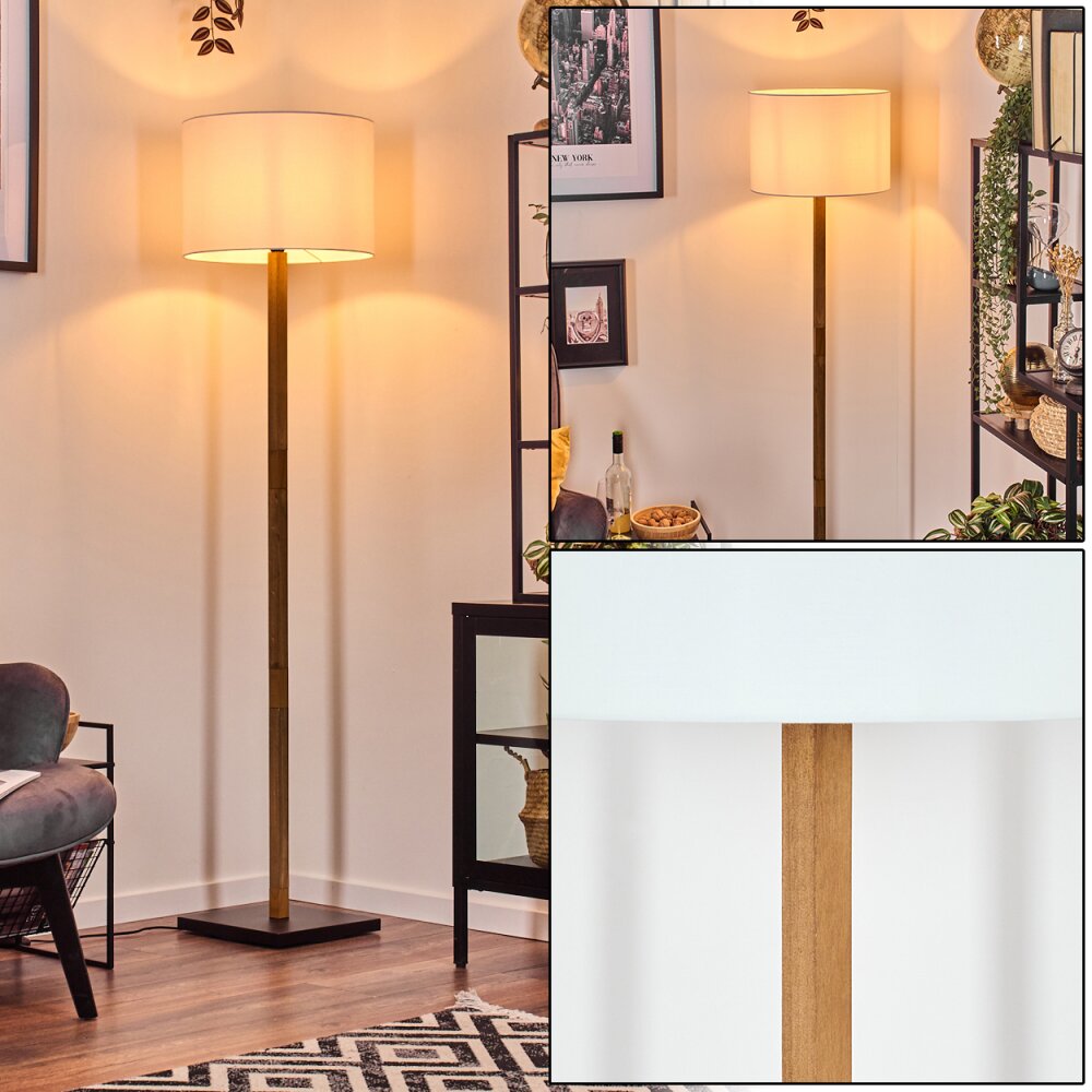 Bassagoda Golvlampa Naturfärger, Svart, 1-ljuskällor main product photo