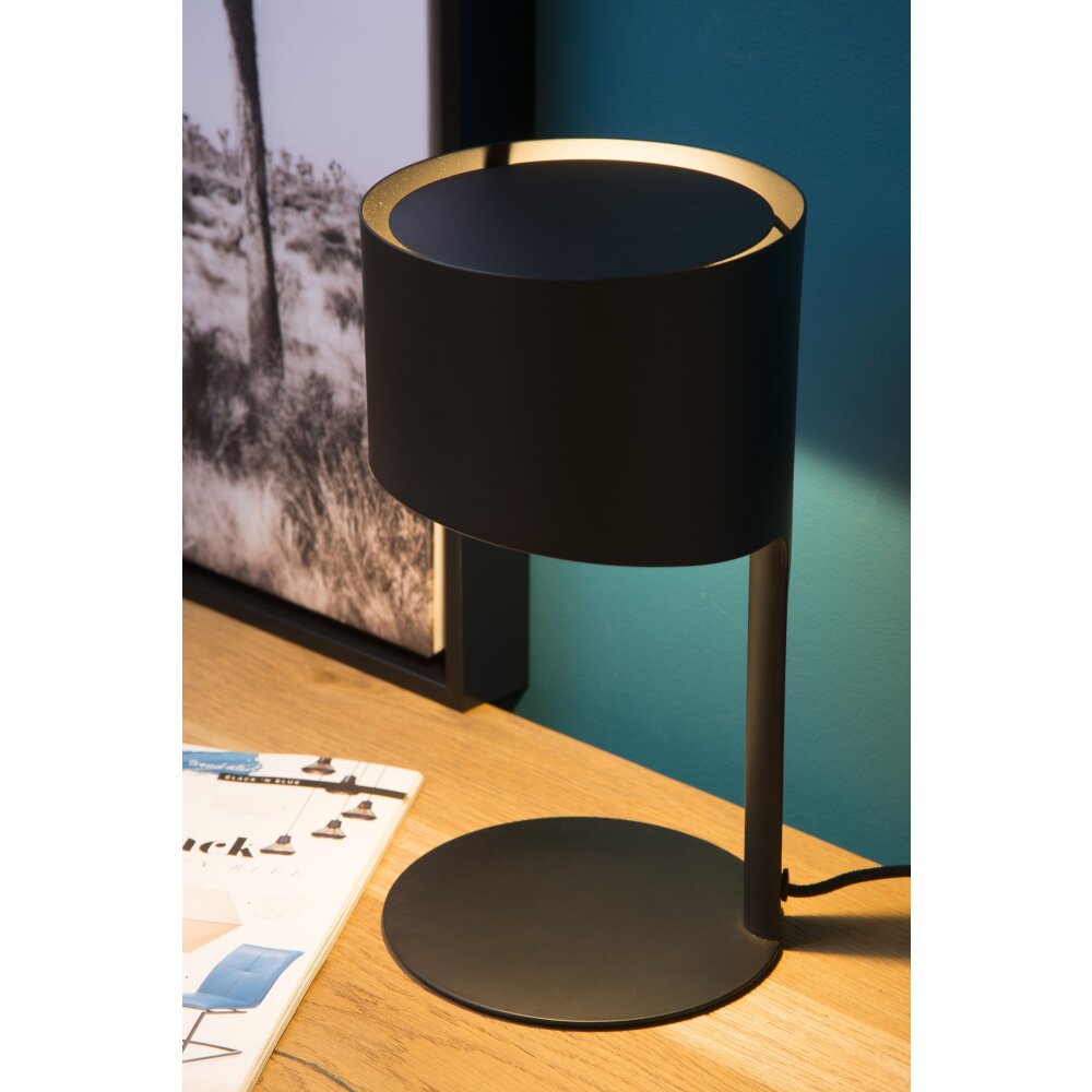 Lucide KNULLE Bordslampa Svart, 1-ljuskällor main product photo