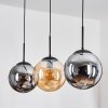 Gastor Pendellampa, kullampa, Pendelbelysning Amber, Rökfärger, 3-ljuskällor