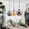 Gastor Pendellampa, kullampa, Pendelbelysning Amber, Rökfärger, 3-ljuskällor