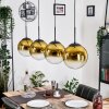 Gastor Pendellampa, kullampa, Pendelbelysning Guld, Klart, 4-ljuskällor