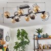 Koyoto Taklampa, kullampa Amber, Krom, Rökfärger, 10-ljuskällor