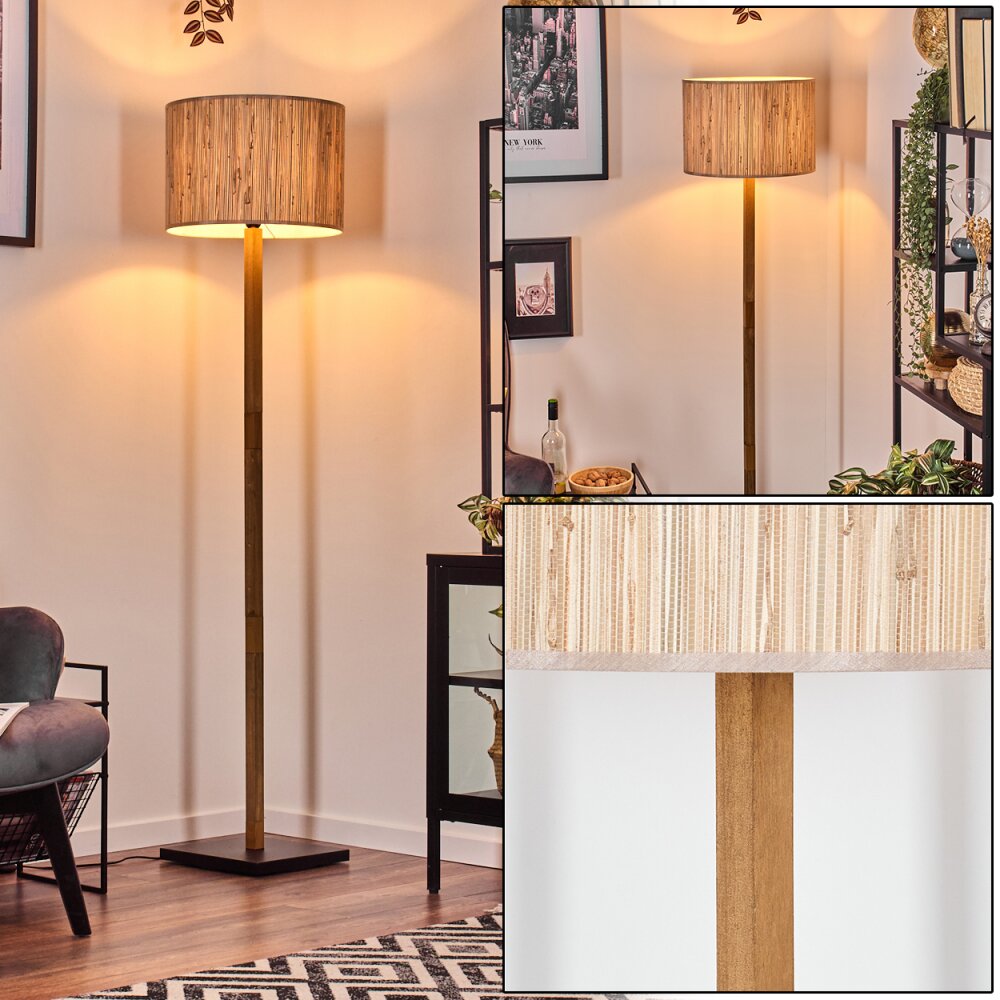Bongal Golvlampa Naturfärger, Svart, 1-ljuskällor main product photo