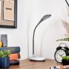 Sneslev Skrivbordslampa, Bordslampa LED Silver, 1-ljuskällor, Färgväxlare