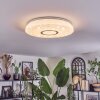 Hafdhem Taklampa LED Silver, 1-ljuskällor, Fjärrkontroll