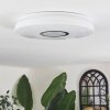 Hafdhem Taklampa LED Silver, 1-ljuskällor, Fjärrkontroll