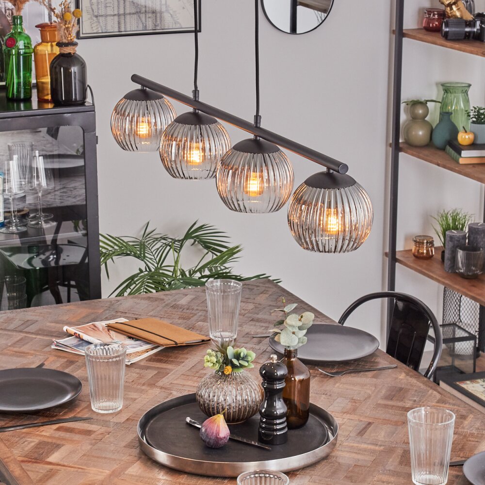 Koyoto Pendellampa, kullampa, Pendelbelysning Klart, Rökfärger, 4-ljuskällor main product photo