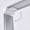 Vringelby Skrivbordslampa, Bordslampa, Läslampa LED Silver, Vit, 1-ljuskällor