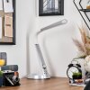 Tykby Skrivbordslampa, Bordslampa, Läslampa LED Silver, Vit, 1-ljuskällor, Färgväxlare