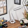 Tykby Skrivbordslampa, Bordslampa, Läslampa LED Silver, Vit, 1-ljuskällor