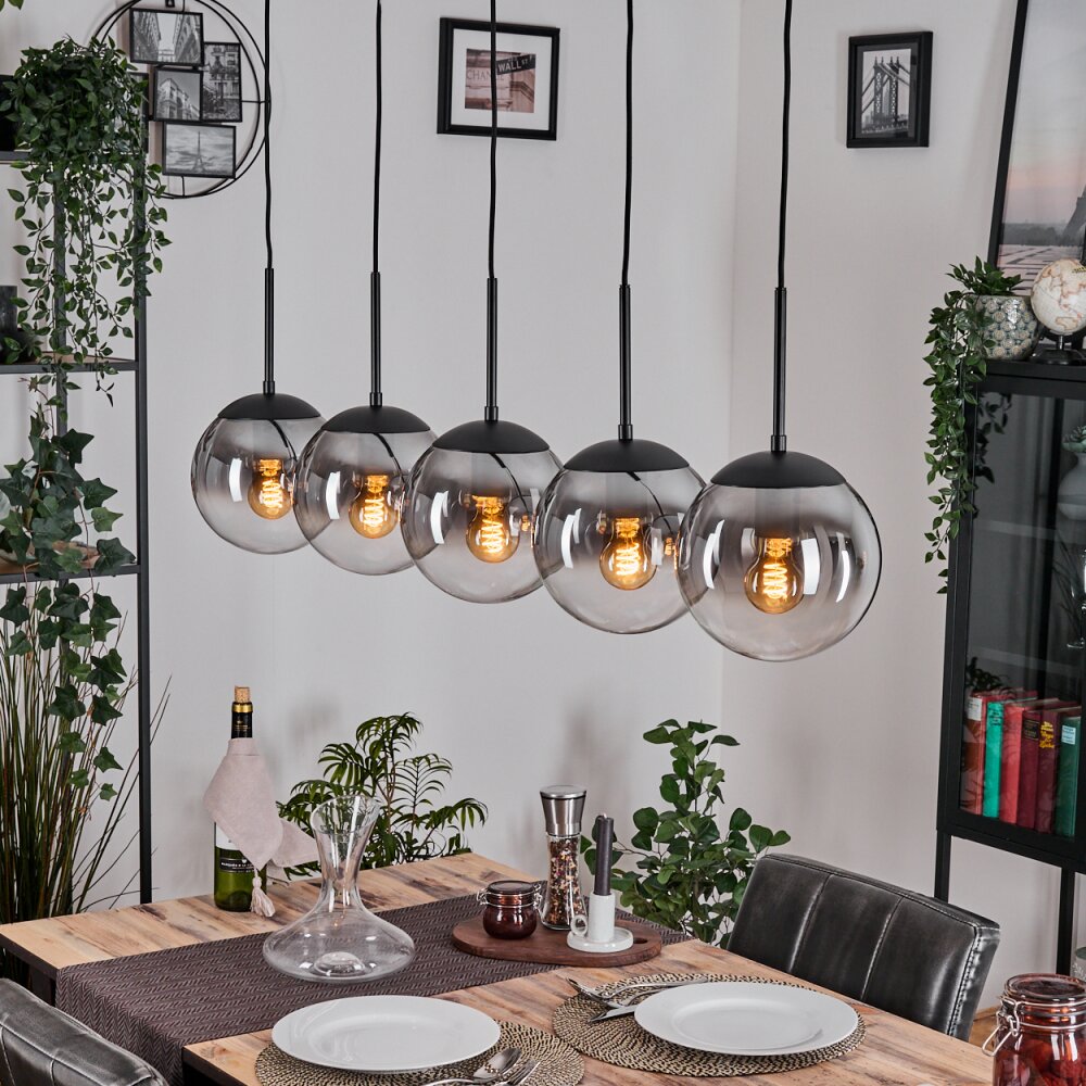 Gastor Pendellampa, kullampa, Pendelbelysning Klart, Rökfärger, 5-ljuskällor main product photo