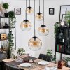 Gastor Pendellampa, kullampa, Pendelbelysning Amber, Klart, 5-ljuskällor