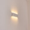 Gamas vägglampa utomhus, badrumslampa, Vägglampa, Väggspotlight Vit, 1-ljuskällor