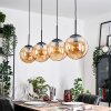 Gastor Pendellampa, kullampa, Pendelbelysning Amber, 4-ljuskällor