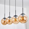 Gastor Pendellampa, kullampa, Pendelbelysning Amber, 4-ljuskällor