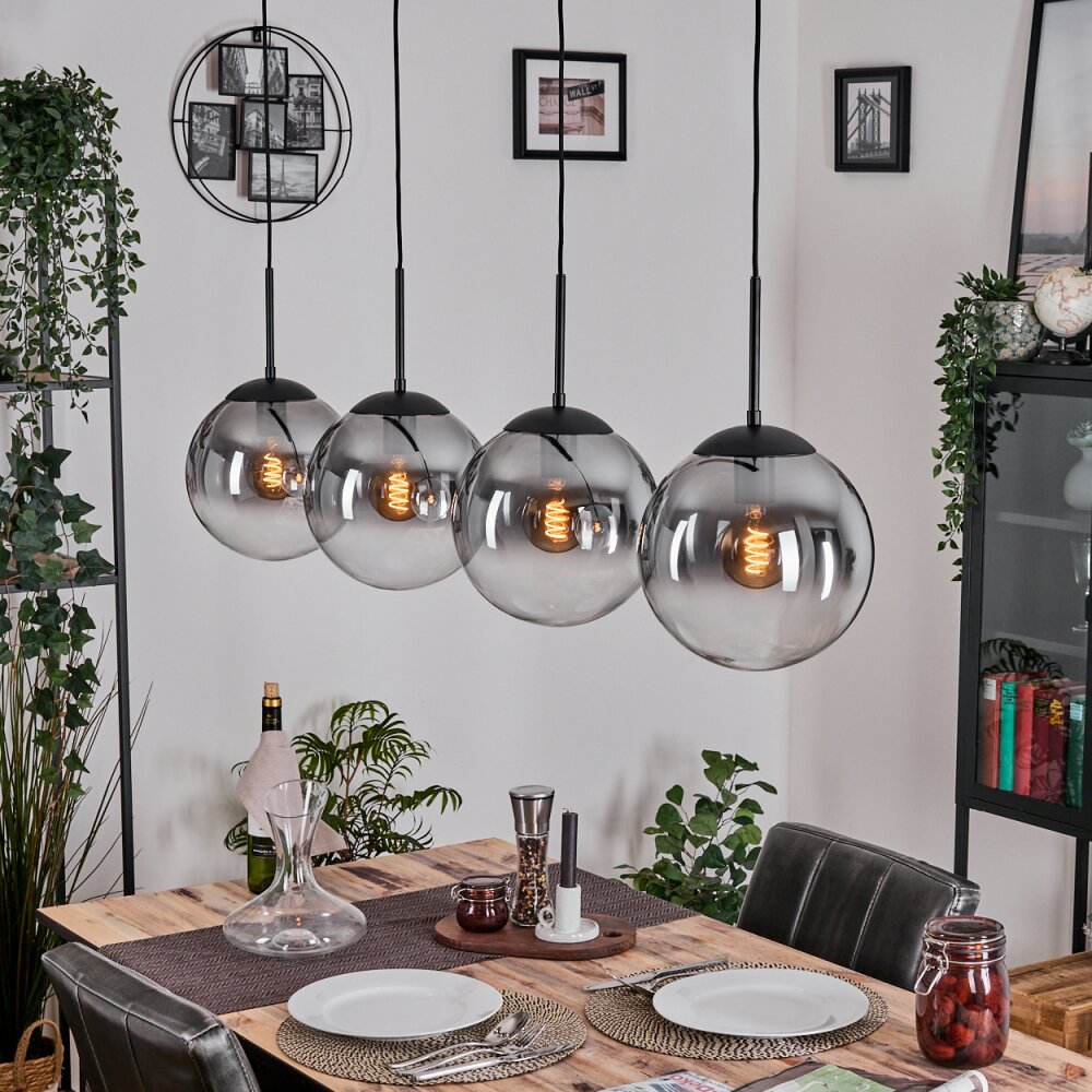 Gastor Pendellampa, kullampa, Pendelbelysning Klart, Rökfärger, 4-ljuskällor main product photo
