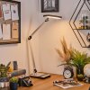 Pedreiras Skrivbordslampa, Bordslampa, Läslampa LED Svart, Silver, 1-ljuskällor