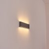 Gamas vägglampa utomhus, badrumslampa, Vägglampa, Väggspotlight Antracit, 1-ljuskällor