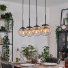 Gastor Pendellampa, kullampa, Pendelbelysning Amber, Klart, 4-ljuskällor