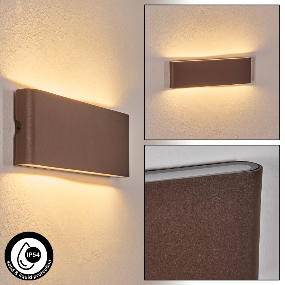 Gamas vägglampa utomhus, badrumslampa, Vägglampa, Väggspotlight Rostfärger, 1-ljuskällor main product photo