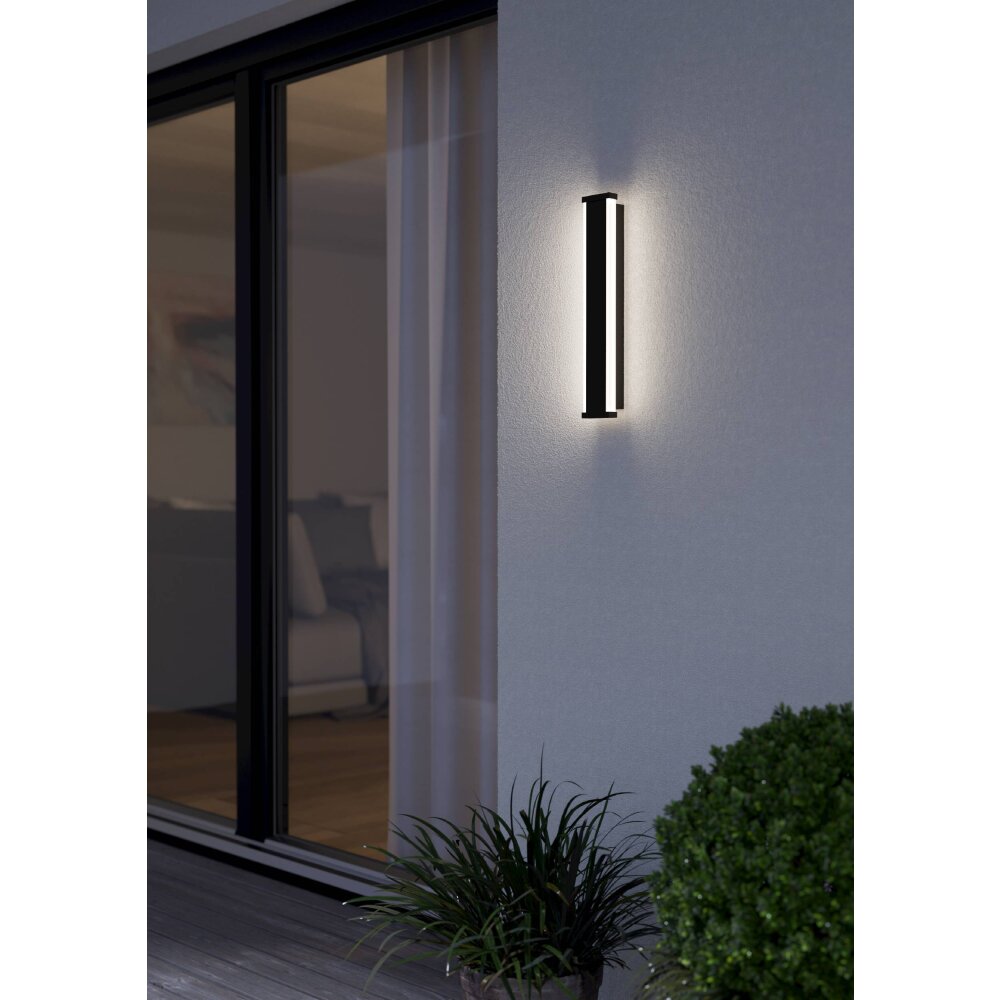 Eglo NEVIANO vägglampa utomhus LED Svart, 2-ljuskällor main product photo