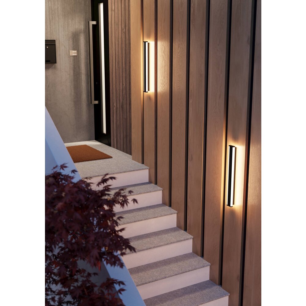 Eglo NEVIANO vägglampa utomhus LED Svart, 2-ljuskällor main product photo