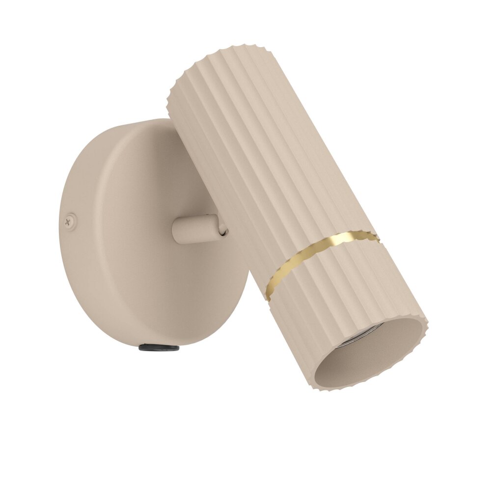Eglo CAMINIA Vägglampa LED Mässing, Sandfärgad, 1-ljuskällor main product photo
