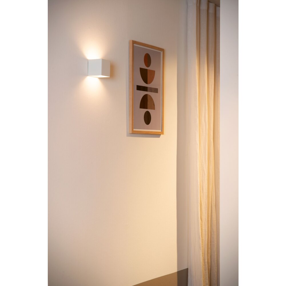 Lucide VERTIGO Vägglampa LED Vit, 1-ljuskällor, Rörelsedetektor main product photo