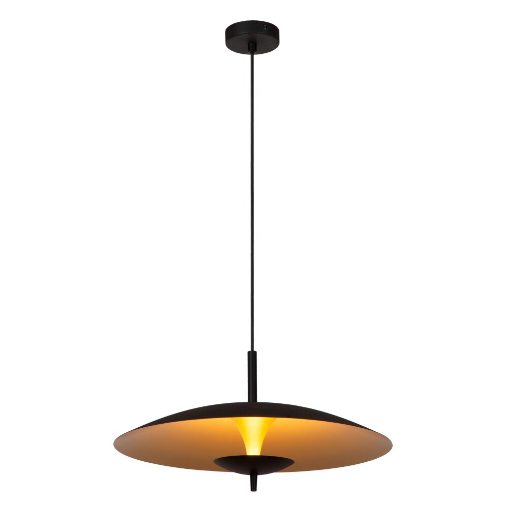 Lucide VULCAN Pendelbelysning LED Svart, 1-ljuskällor main product photo