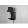 Trio Comfort Vägglampa Svart, 1-ljuskällor