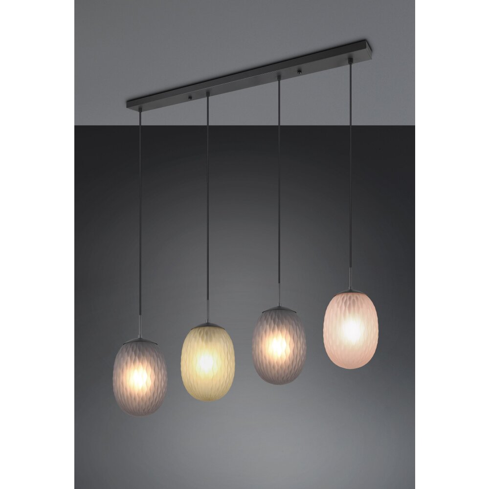 Trio Facette Pendelbelysning Svart, 4-ljuskällor main product photo