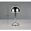 Reality Mendorez Bordslampa LED Krom, 1-ljuskällor