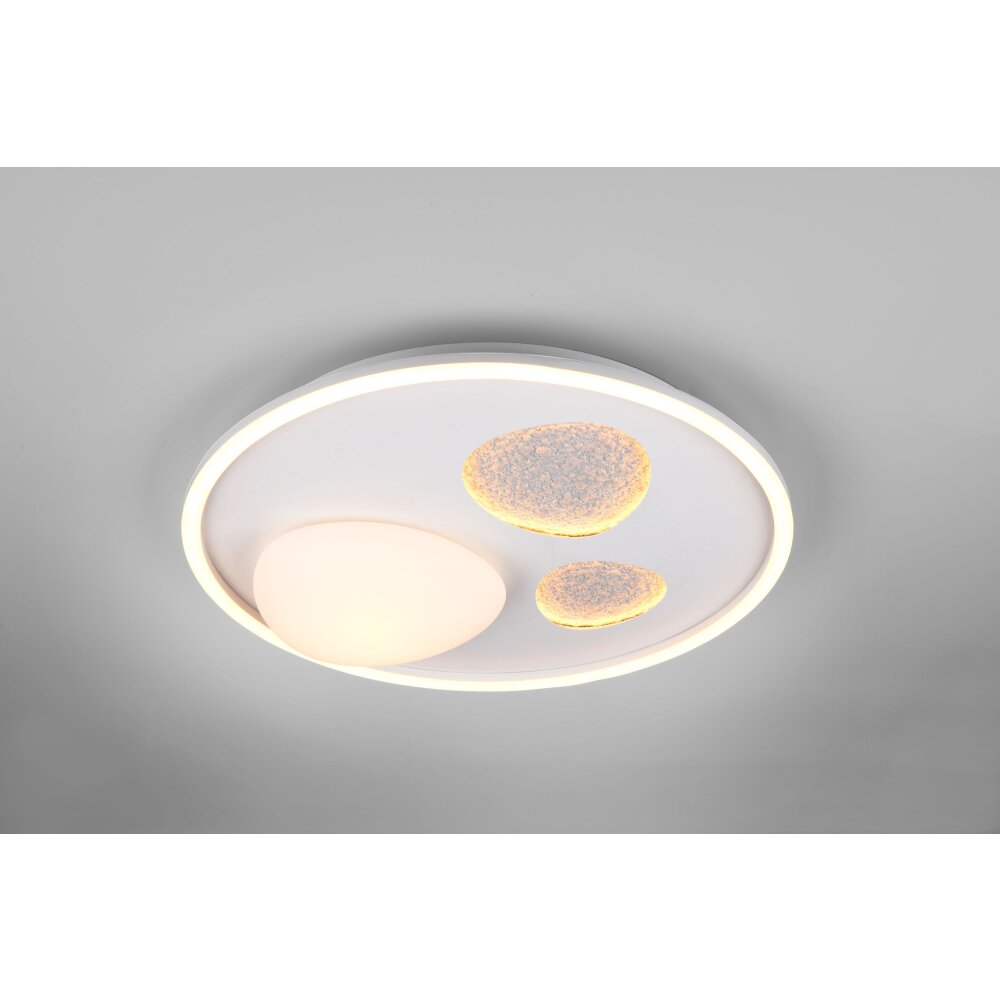 Trio Lampor Pebble Taklampa LED Vit, 1-ljuskällor, Fjärrkontroll main product photo