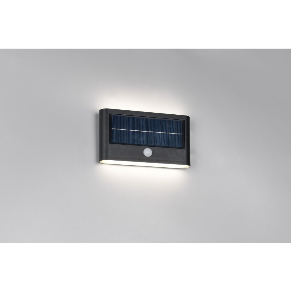 Reality Ramos Vägglampa LED Svart, 1-ljuskällor, Rörelsedetektor main product photo