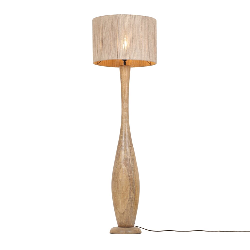 Trio TOBA Golvlampa Trä ljus, 1-ljuskällor main product photo