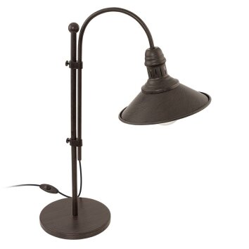 Eglo Lampor STOCKBURY Bordslampa Beige, Mörkbrun, 1-ljuskällor