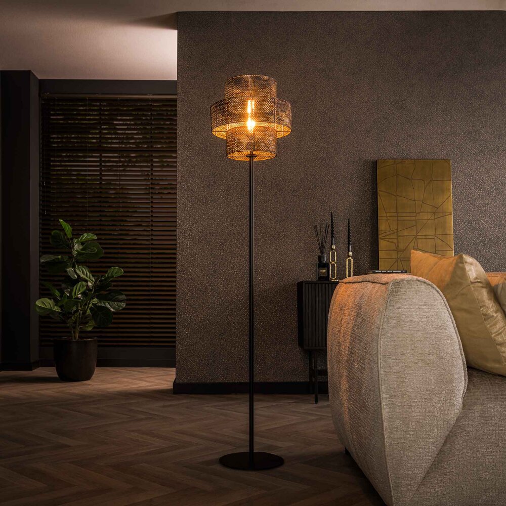 Reimonde Golvlampa Brun, Svart, 1-ljuskällor main product photo