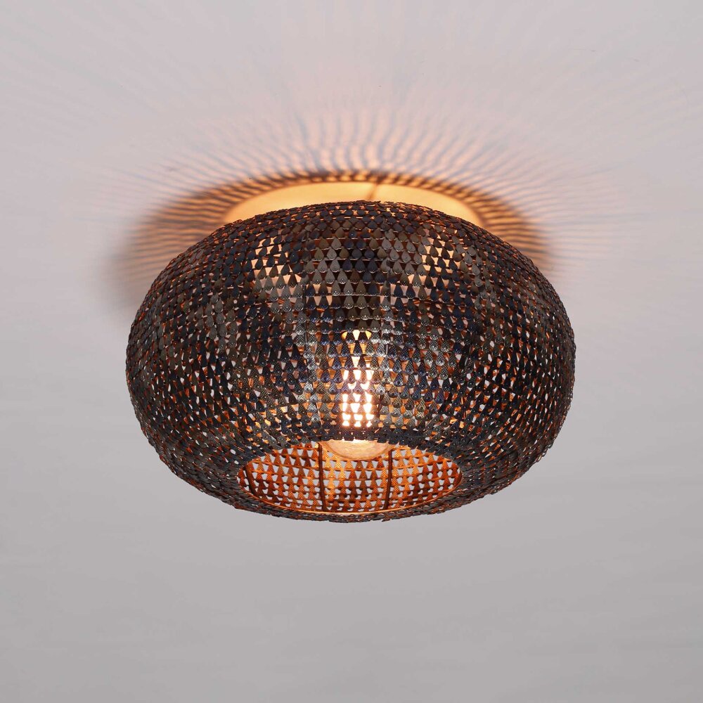 Ommerlanderwijk Taklampa Brun, Svart, 1-ljuskällor main product photo