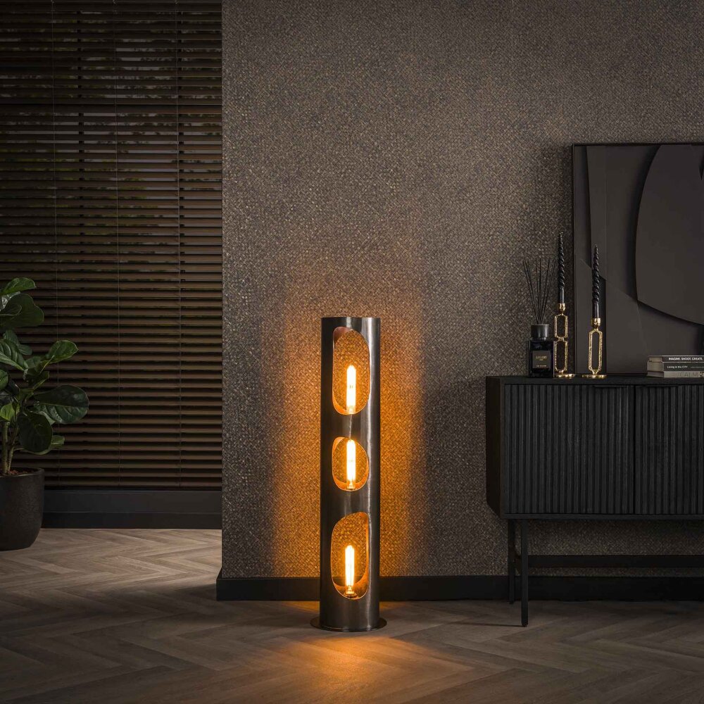 Pocinho Golvlampa Svart, 3-ljuskällor main product photo