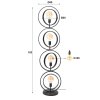 Mirandola Golvlampa Antracit, 4-ljuskällor