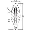 Osram E14 2.8 Watt varmvit dimbar 250 Lumen