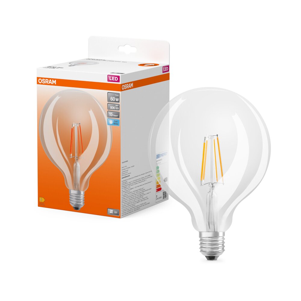Osram E27 7 Watt neutralvit 806 Lumen main product photo