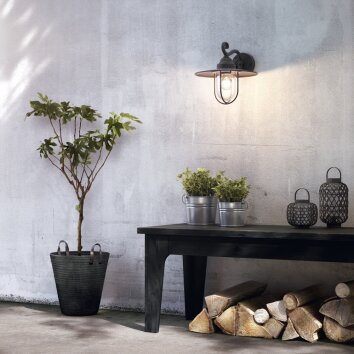 Philips Lampor Pasture Utomhusbelysning, vägglampa utomhus Svart, 1-ljuskällor