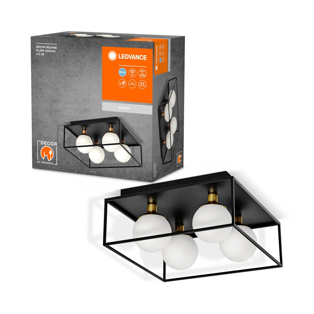 Ledvance DECOR Vägg- och taklampor Svart, 4-ljuskällor main product photo