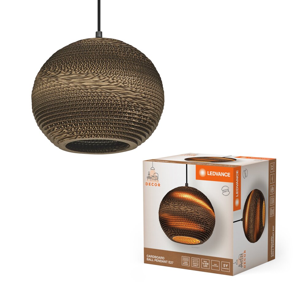 Ledvance DECOR Vägg- och taklampor Brun, 1-ljuskällor main product photo